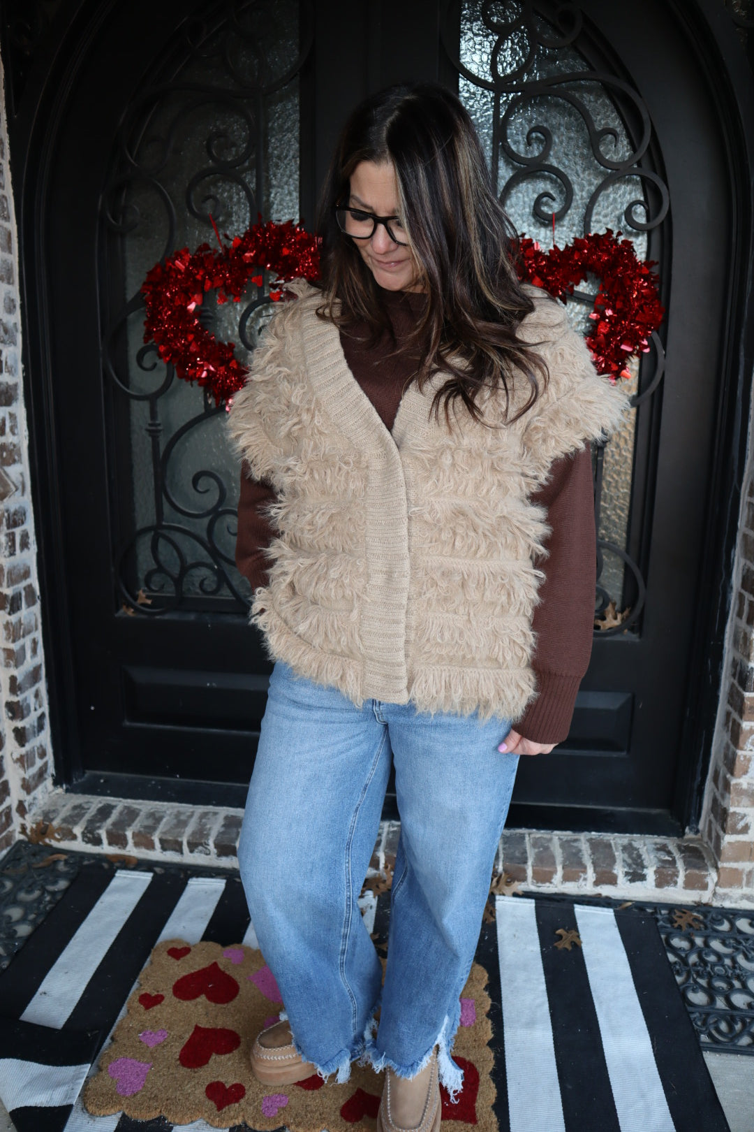 Tan Fringe Cardi