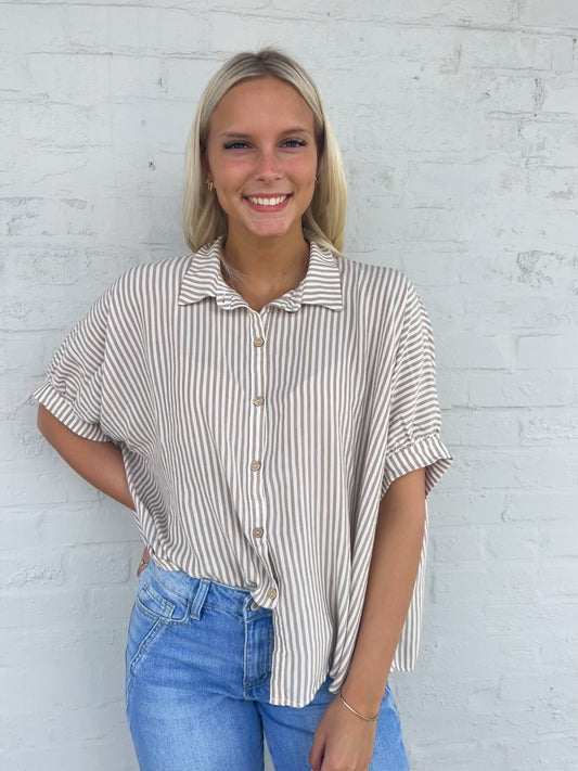 Mary Striped Button Down