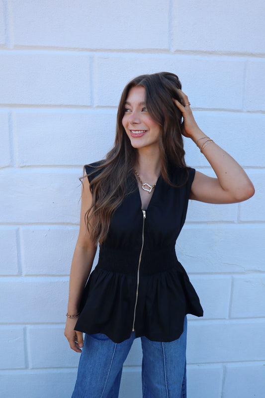 Katie Zip Top