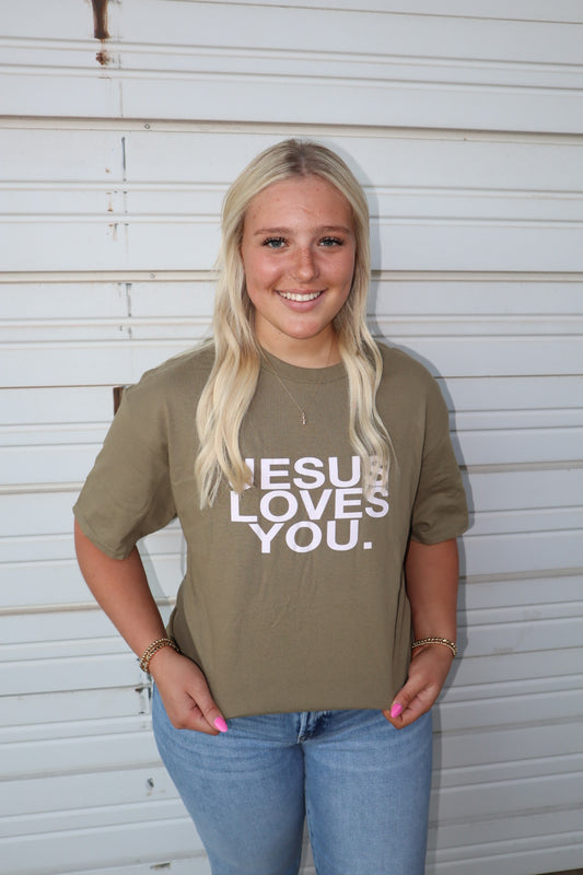Jesus Loves You Olive