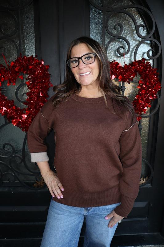 Chocolate Reversible Sweater