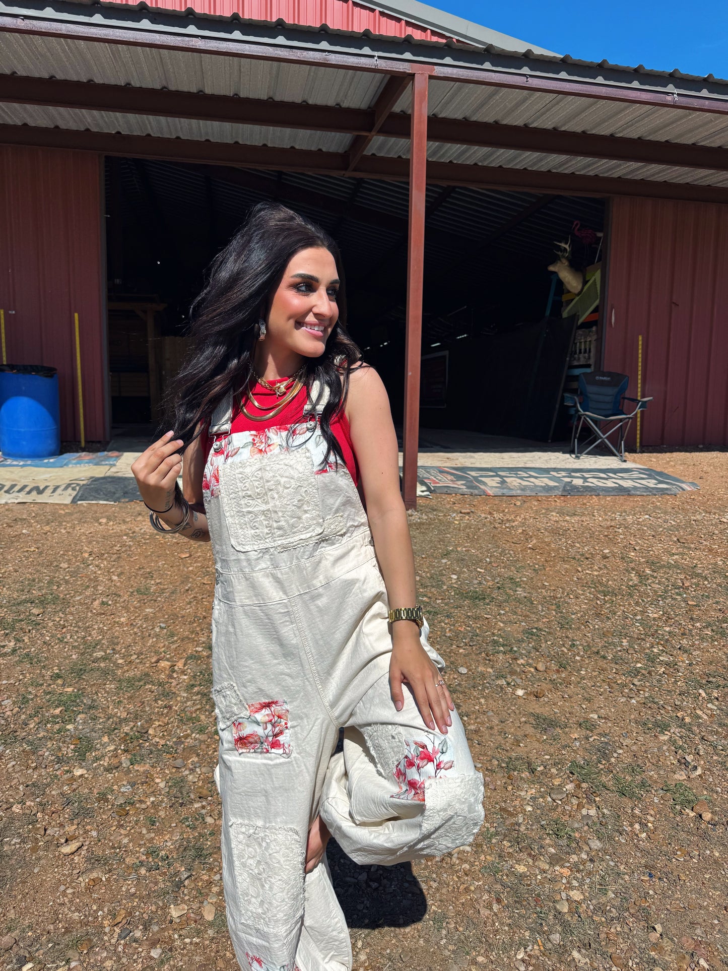 Ashton Patchwork Overalls