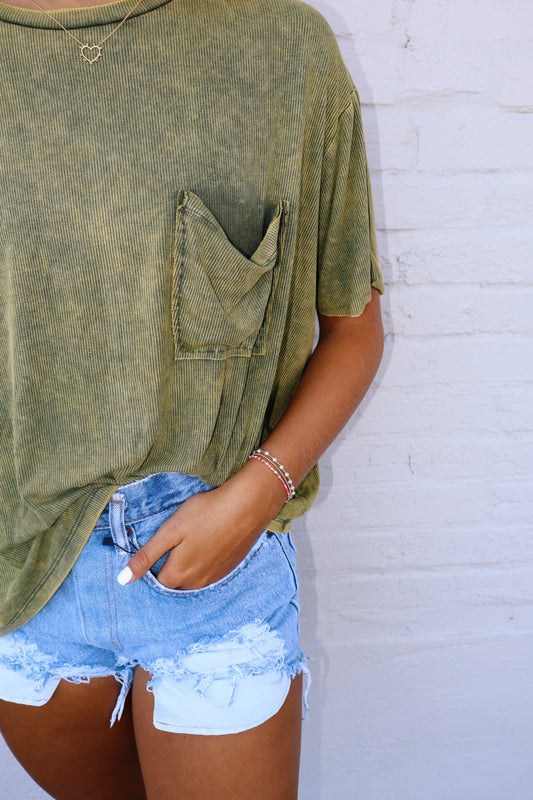 Olive Basic Tee