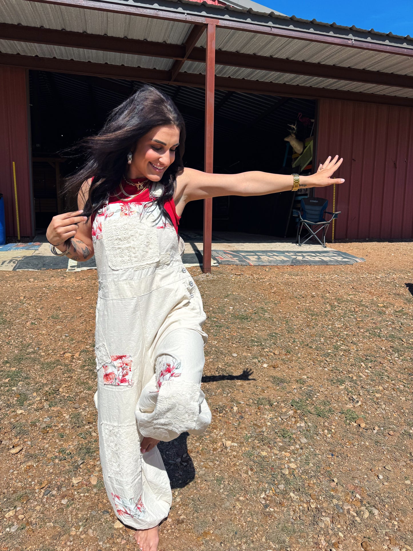 Ashton Patchwork Overalls