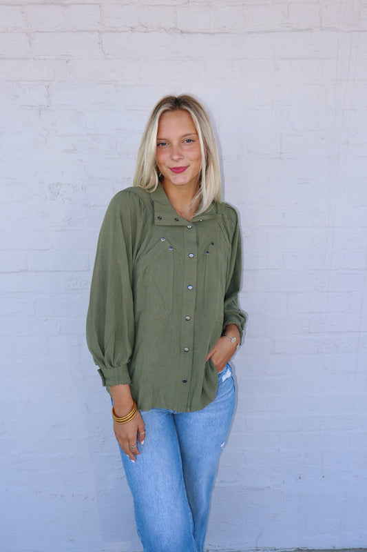 Jenn Button Down