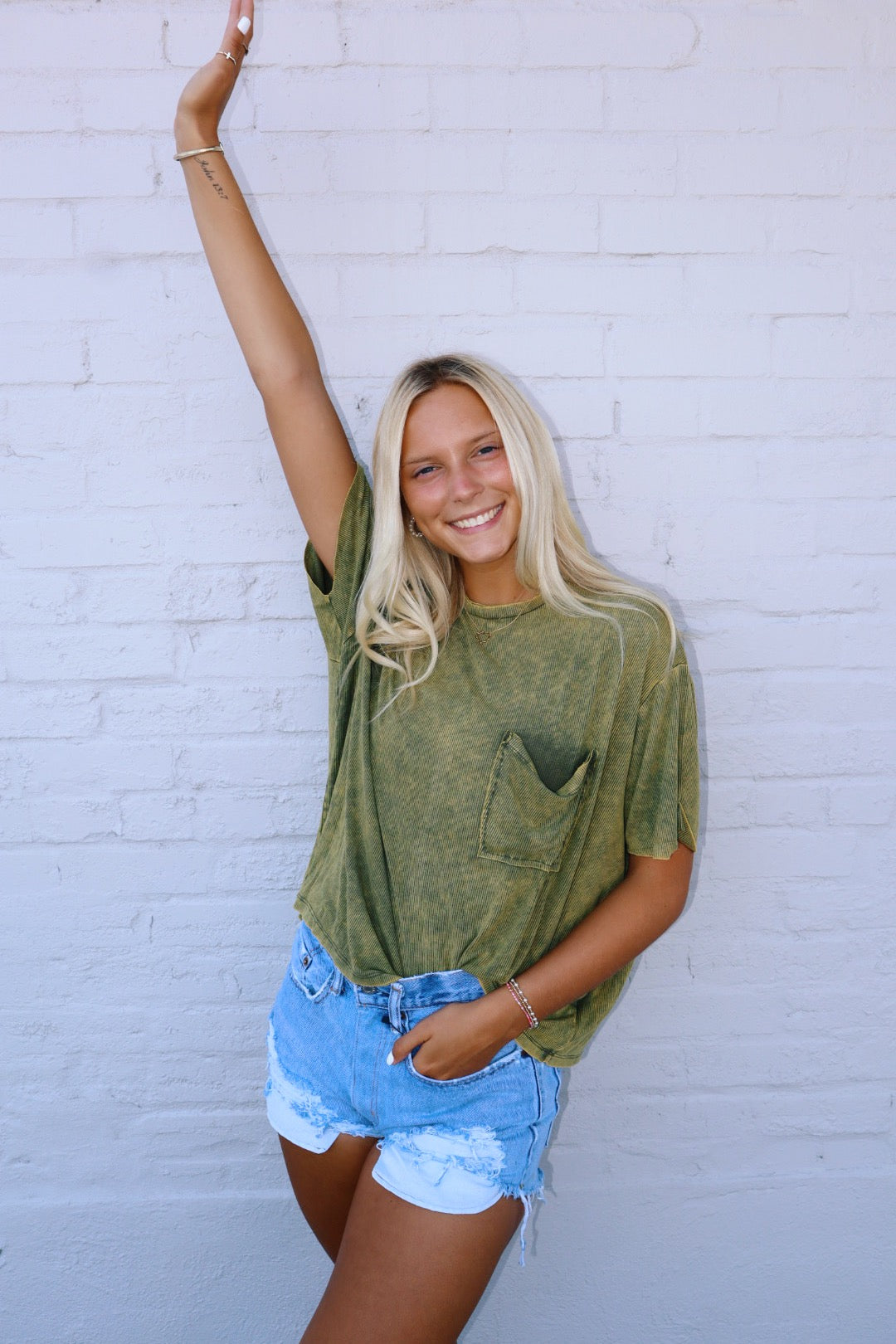 Olive Basic Tee