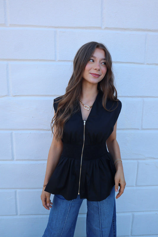 Katie Zip Top