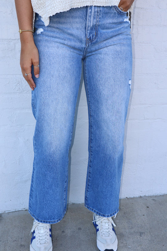 Morgan High Rise Wide Leg Denim